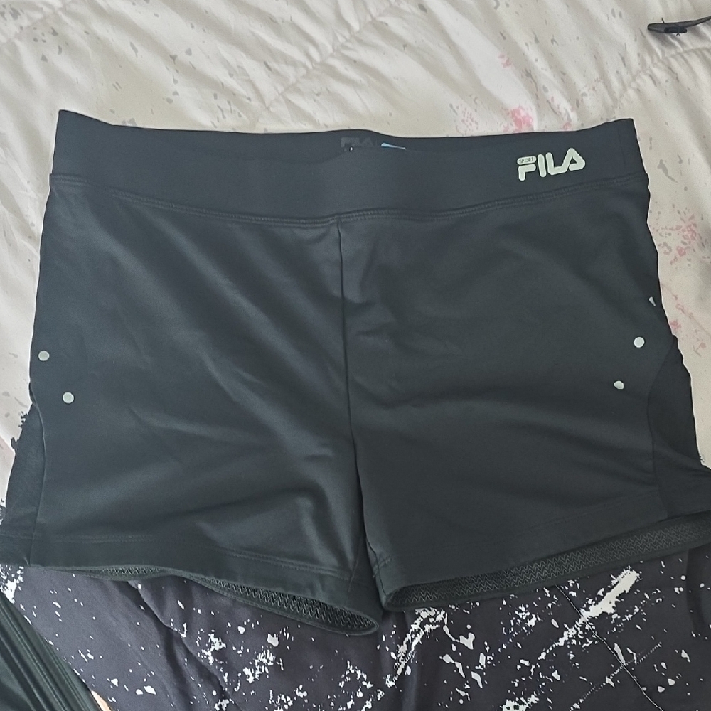 FILA Women's Athletic Black Shorts
